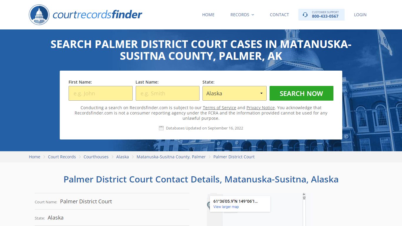 Palmer District Court Case Search - Matanuska-Susitna County, AK ...
